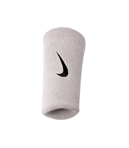 Nike Jumbo Swoosh Wristband (Pack of 2) (White/Black)