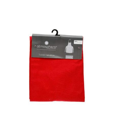 Tablier de Cuisine Coton 80cm Rouge