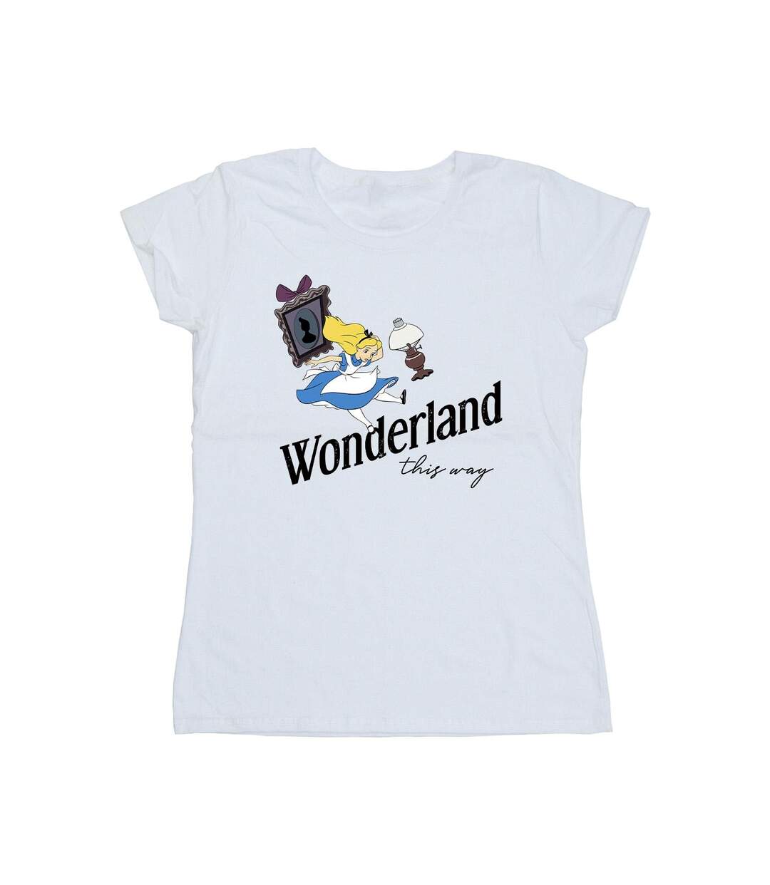 Disney T-shirt en coton Femmes/Ladies Alice In Wonderland This Way (Blanc) - UTBI6922-1