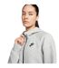 Womens/ladies Windrunner Tech Fleece Full Zip Hoodie Grey Nike-3