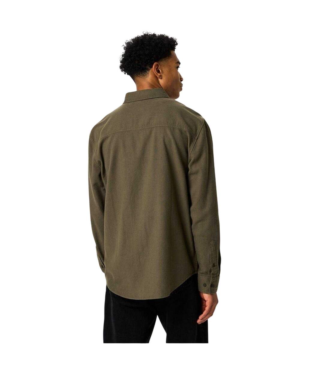 Chemise Manches Longues Motif/style Logo Homme Vert De Gris Jack Wills-3