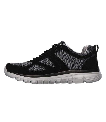 Baskets Burns Agoura Homme Noir Gris Skechers