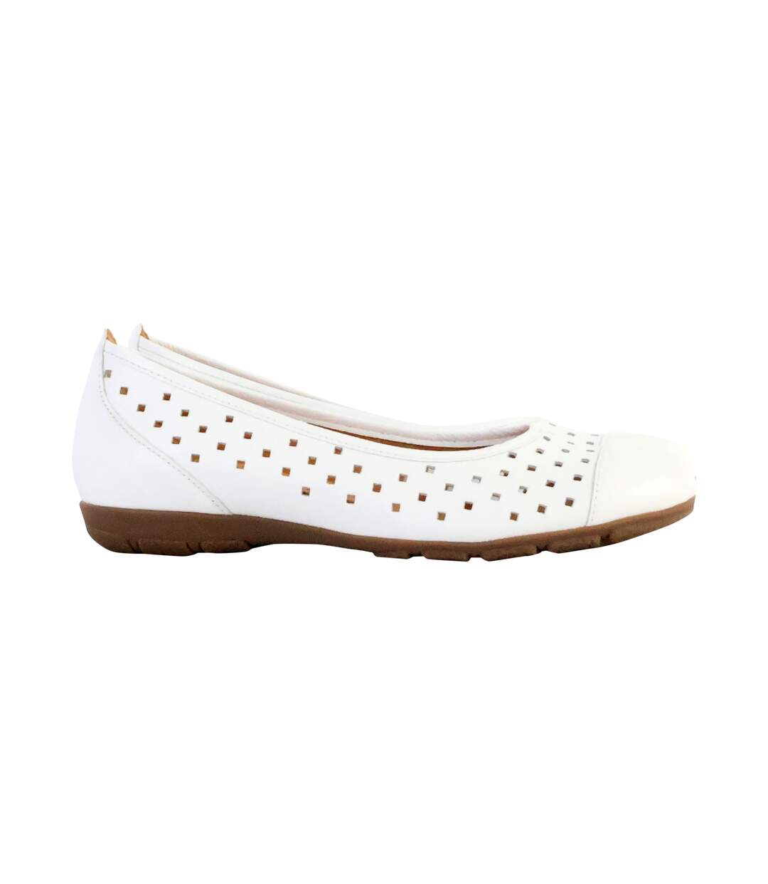 Ballerine Cuir Gabor Cervo-Weiss-3