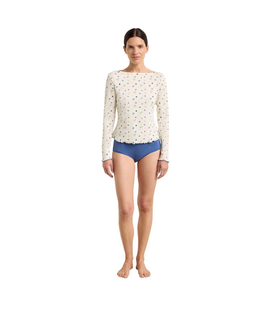 Haut de pyjama manches longues Soft Blush-1