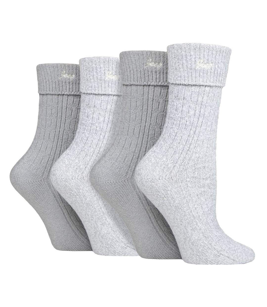 Paquet de 4 chaussettes de randonnée super douces pour bottes de marche-1