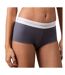 Shorty gris/blanc femme calvin klein jeans boyshort - xs-1