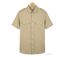 MAYFLOWER MAY DAY : Chemisettestte homme beige style safari en lin et coton-2