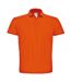 Mens id.001 cotton polo shirt orange B&C