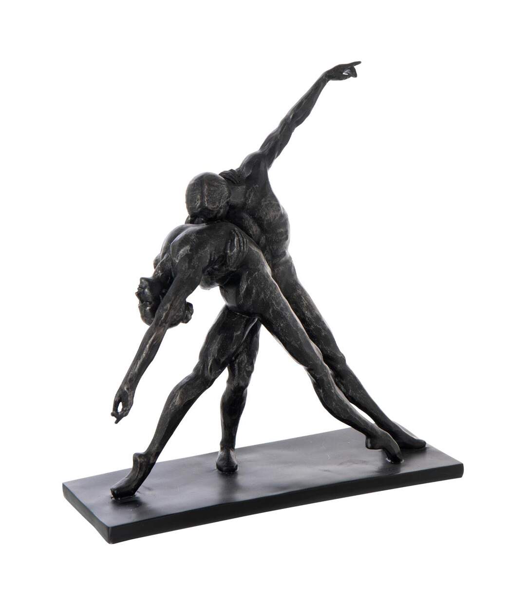 Statuette Couple Danse Courchevel 38cm Noir-1