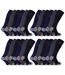 24 Pairs Mens Durable Knee High Work Socks-1