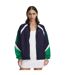 Womens/ladies Icon Crinkle Jacket Blue Green White Under Armour-1