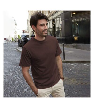 Tee Jays Mens Short Sleeve T-Shirt (Chocolate) - UTBC3325