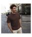 Tee Jays - T-shirt à manches courtes - Homme (Chocolat) - UTBC3325