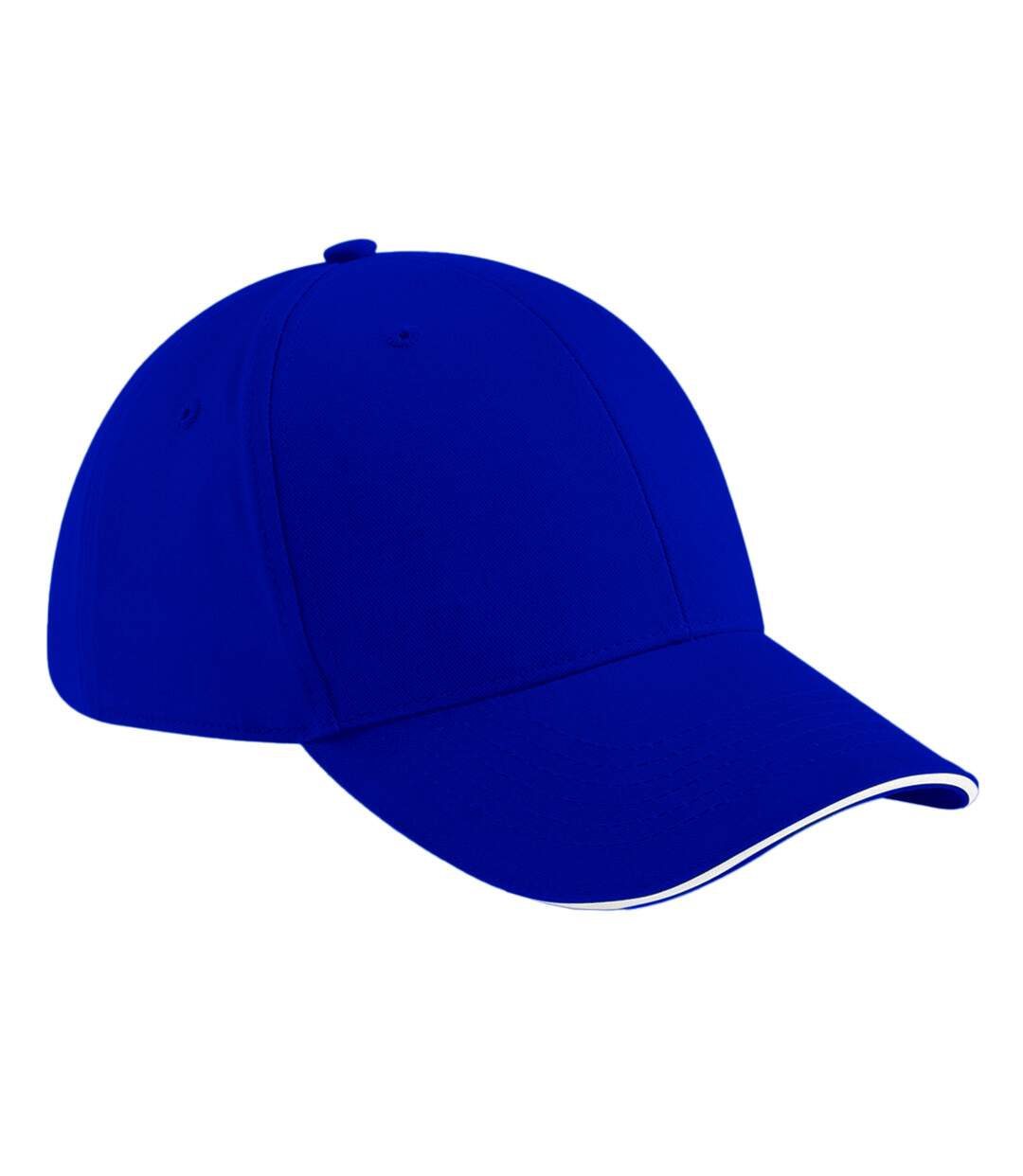 Casquette adulte unisexe bleu roi vif/blanc Beechfield-1