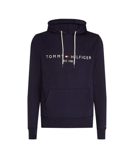 Sweat À Capuche Motif/style Logo Homme Bleu Foncé Tommy Hilfiger
