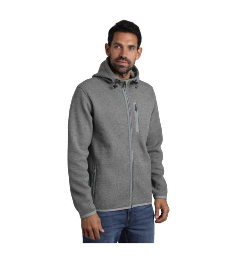 Mens lockie bonded full zip fleece jacket limestone Weird Fish