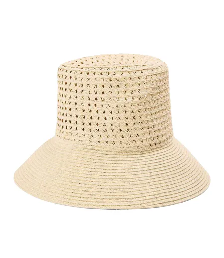 Bob Été Motif/style Perforé Femme Blanc Cassé Ralph Lauren