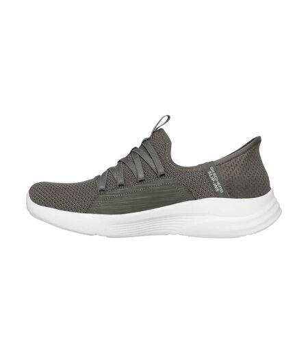 Womens/ladies Sport Ballet Chic Relaxed Fit Trainers Olive Skechers