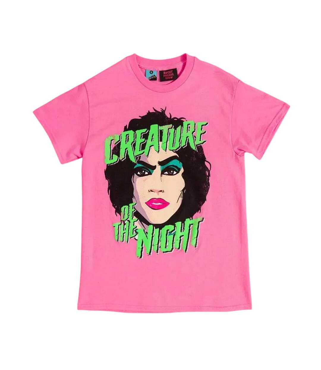 Unisex Adult Creature Of The Night T-shirt Pink The Rocky Horror Picture Show-2