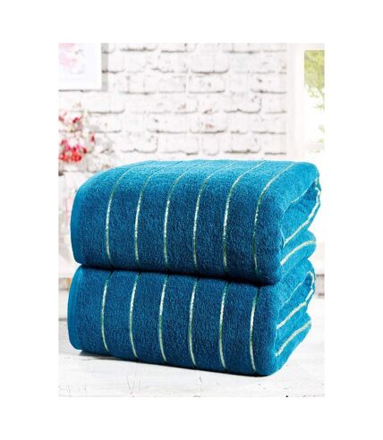 Rapport Sandringham Bath Towel (Pack of 2) (Bale Teal) (90cm x 140cm) - UTAG130