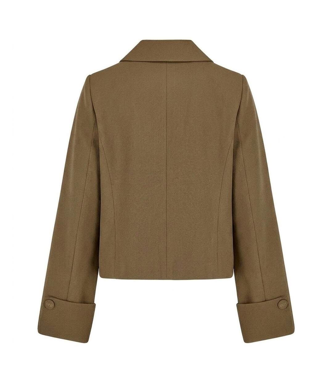 Womens/ladies Plain Relaxed Fit Jacket Olive Odd Muse-2