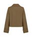 Womens/ladies Plain Relaxed Fit Jacket Olive Odd Muse-2
