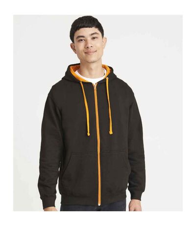 Veste à capuche varsity homme noir vif / orange vif Awdis Awdis