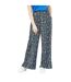 Pantalon Motif/style Floral Femme Bleu Yumi-1