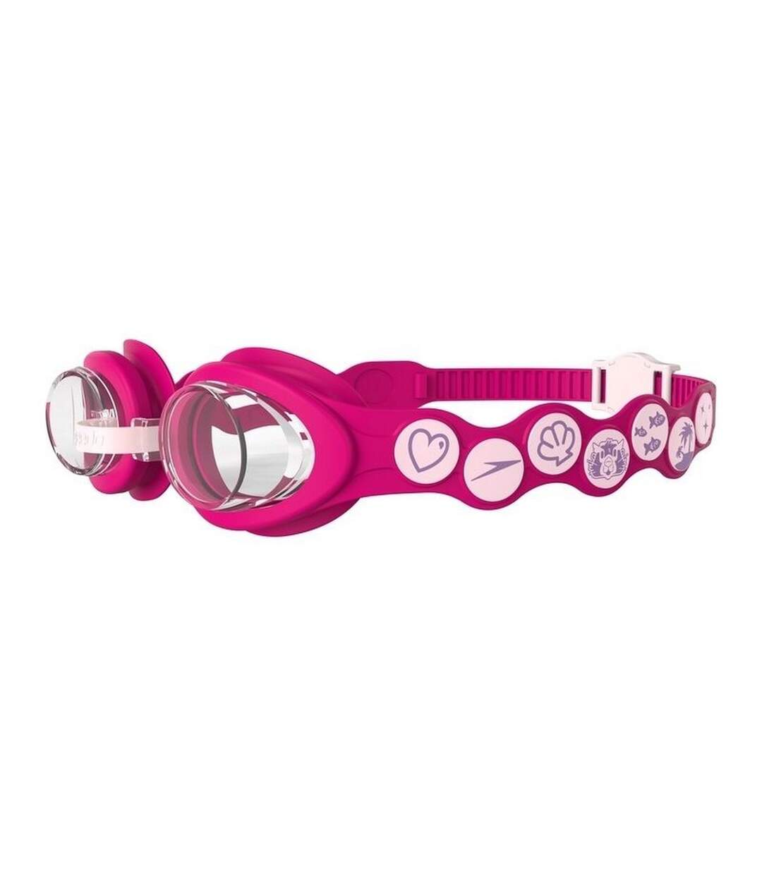 Lunettes De Natation Sea Squad Enfant Corail Clair Rose Électrique Transparent Speedo-4