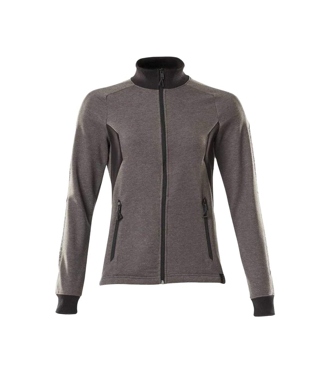 Womens/ladies Accelerate Zipped Lady Fit Jacket Dark Anthracite Black Mascot-1