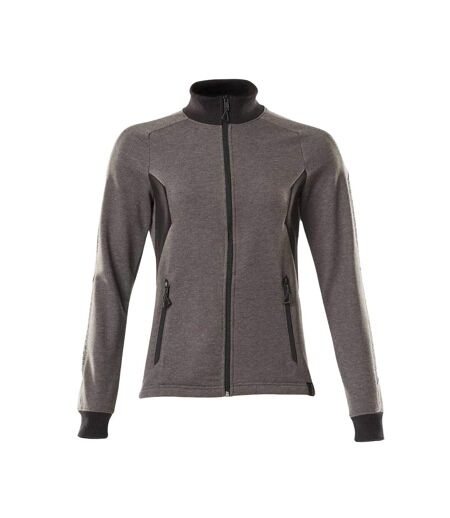 Womens/ladies Accelerate Zipped Lady Fit Jacket Dark Anthracite Black Mascot