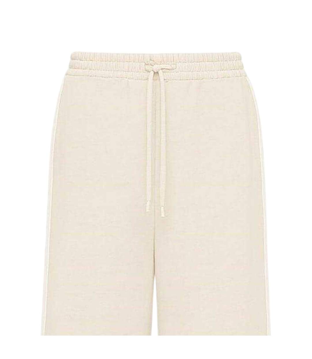 Womens/ladies Fleece Side Stripe Wide Leg Joggers Stone I Saw It First-2