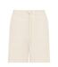 Womens/ladies Fleece Side Stripe Wide Leg Joggers Stone I Saw It First-2