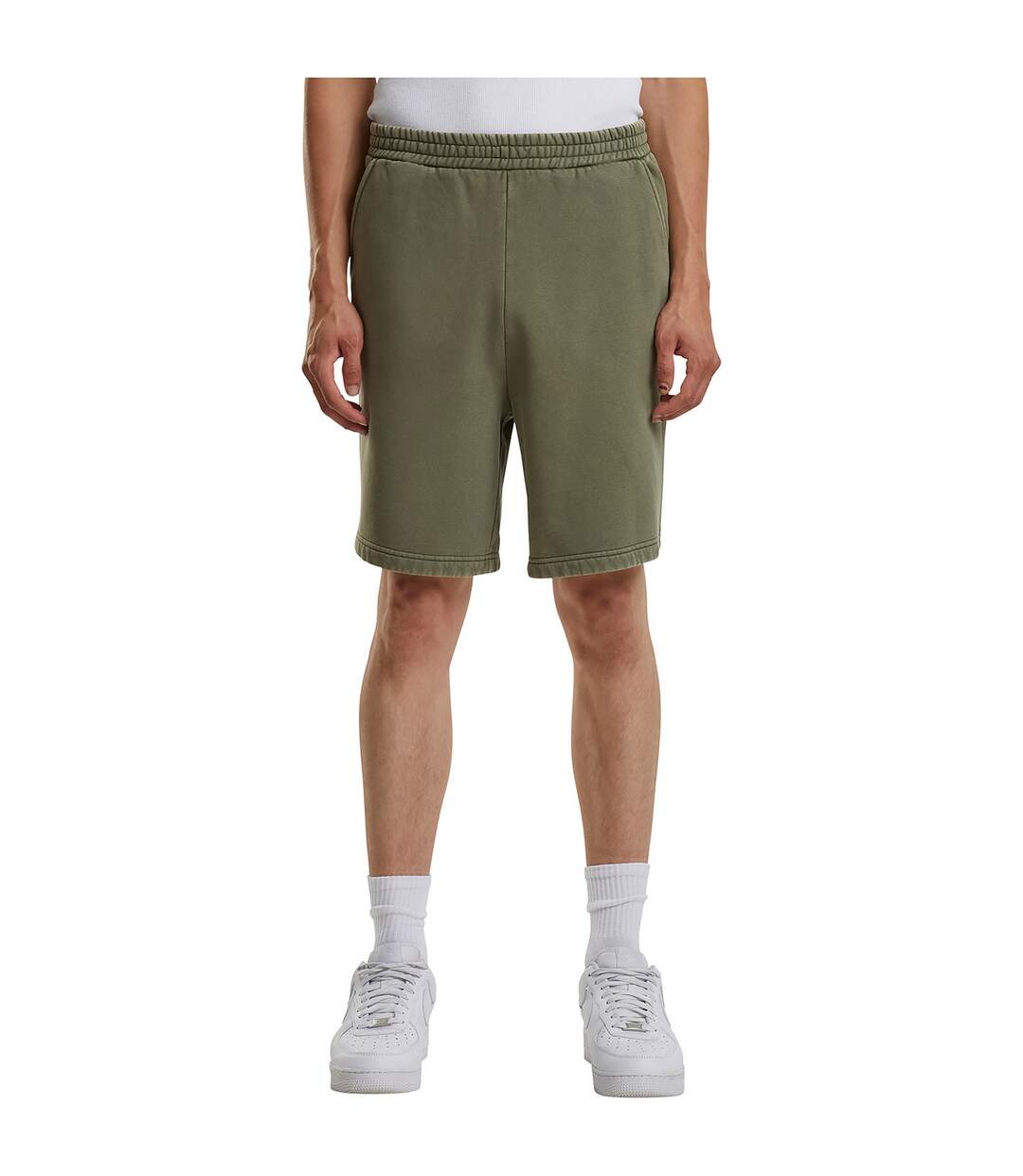 Short Style Rétro Homme Olive Build Your Brand-1