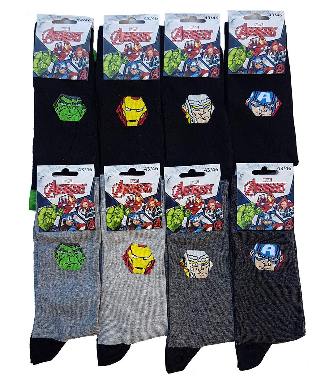 Chaussettes Pack HOMME AVENGERS Pack de 9 Paires Chaussettes SURPRISE-2