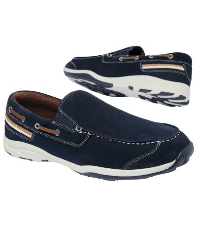Men's Navy Loafers