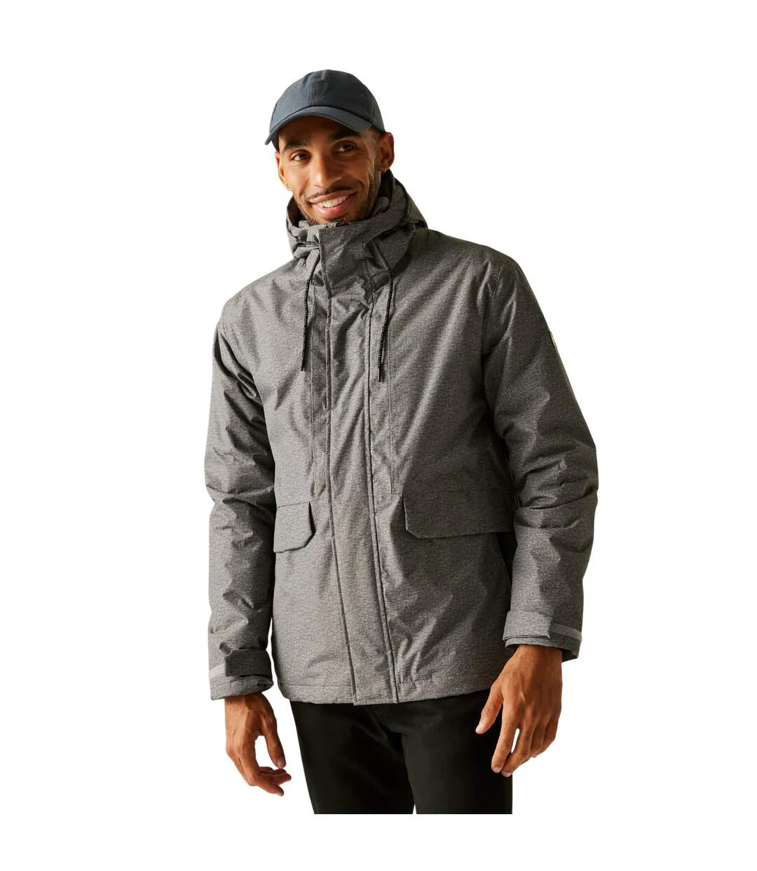 Veste Imperméable Sterlings Homme Gris Minéral Noir Regatta-1