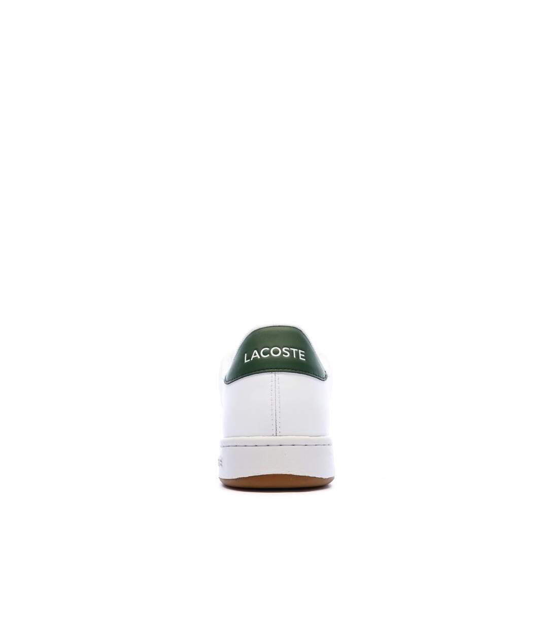 Baskets blanches/vertes homme lacoste carnaby cup-3