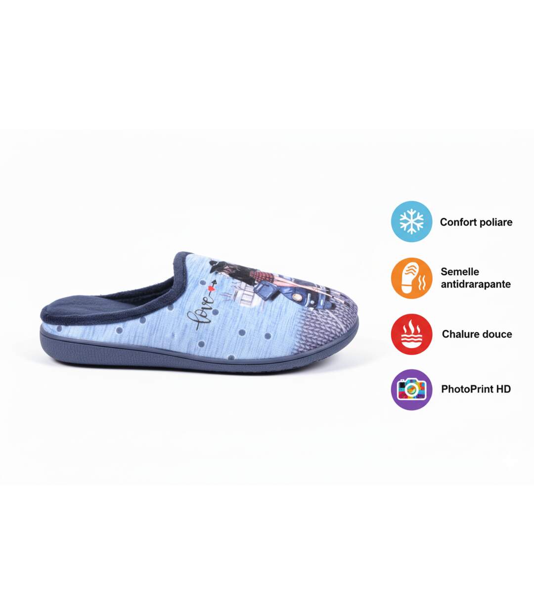 Pantoufles Femme Mule PhotoPrint-4