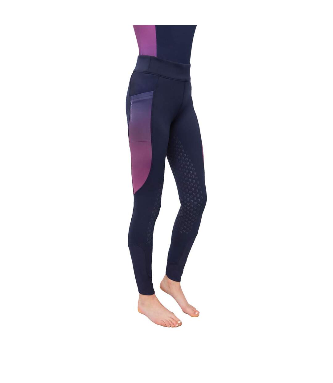 Collant d´équitation synergy elevate femme bleuet / raisin HyFASHION-1