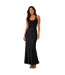 Womens/ladies Viscose A-line Midi Skirt Black Boss-3