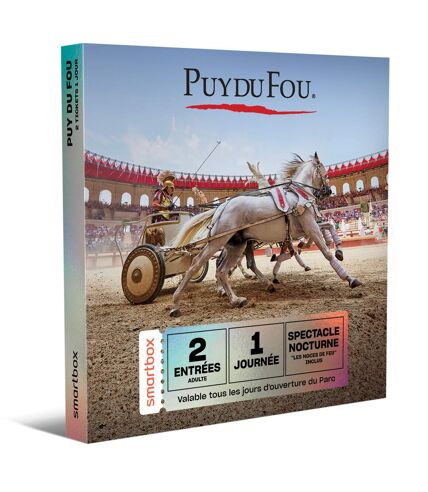 Une journée au Puy du Fou en 2025 pour 2 adultes - SMARTBOX - Coffret Cadeau Multi-thèmes