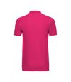 Russell Mens Stretch Short Sleeve Polo Shirt (Fuchsia) - UTBC3257
