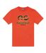 T-shirt Motif/style Logo Power Station Adulte Orange Noir Diesel-2
