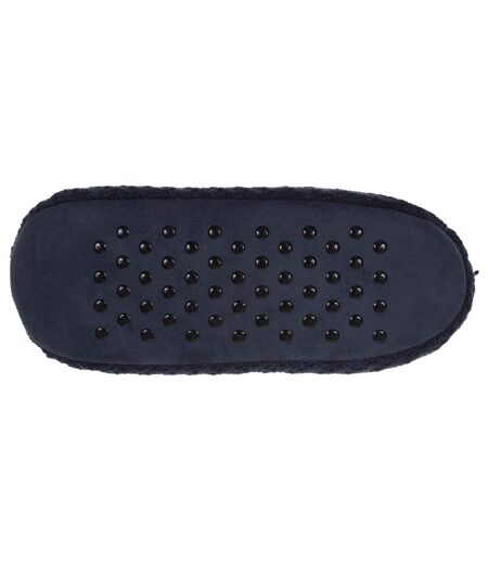 Isotoner Chaussettes d'intérieur homme maille torsadée, picots antidérapants
