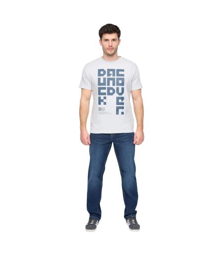 Mens Squarelarge T-shirt Light Blue Duck And Cover