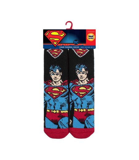 Heat Holders Lite - 1 Paire Chaussettes Superman Homme Fantaisie Thermiques