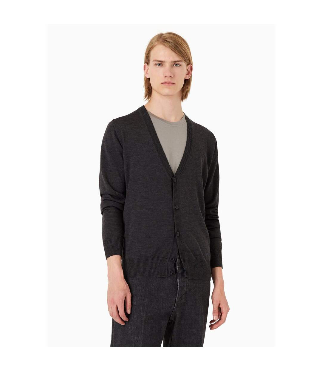 Cardigan Homme Gris Emporio Armani-1