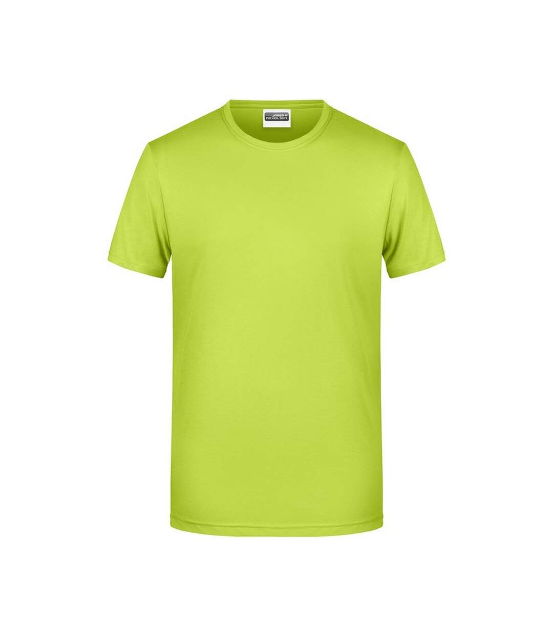 T-shirt Basic Homme Jaune Fluo James And Nicholson-1