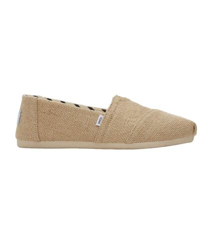 Womens/ladies alpargata espadrilles natural Toms